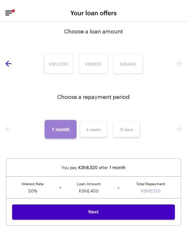 carbon loan app amounts and repayment duration